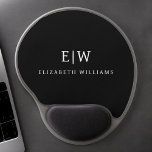 Svartvit, minimalistisk modern Monogram Gel Musmatta<br><div class="desc">Vi presenterar vår moderna svartvita, minimalistiska monogramsamling: Enkelhet och sofistikering med våra minimalistiska utformningar, böjda för att sakta lyfta upp stil. Den här samlingen är skapad med ett stort öga för modern estetik och har en elegant svart och vit design som förstärks av monogram för personlig. Från chic till mångsidiga...</div>