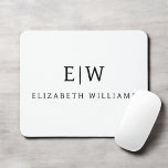 Svartvit, minimalistisk modern Monogram Musmatta<br><div class="desc">Vi presenterar vår moderna svartvita, minimalistiska monogramsamling: Enkelhet och sofistikering med våra minimalistiska utformningar, böjda för att sakta lyfta upp stil. Den här samlingen är skapad med ett stort öga för modern estetik och har en elegant svart och vit design som förstärks av monogram för personlig. Från chic till mångsidiga...</div>