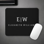 Svartvit, minimalistisk modern Monogram Musmatta<br><div class="desc">Vi presenterar vår moderna svartvita, minimalistiska monogramsamling: Enkelhet och sofistikering med våra minimalistiska utformningar, böjda för att sakta lyfta upp stil. Den här samlingen är skapad med ett stort öga för modern estetik och har en elegant svart och vit design som förstärks av monogram för personlig. Från chic till mångsidiga...</div>