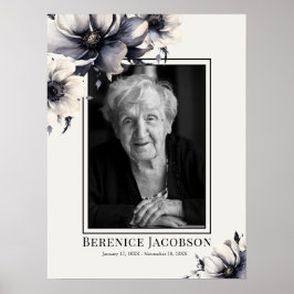 Svartvit minnesmärke Firande i livet Poster