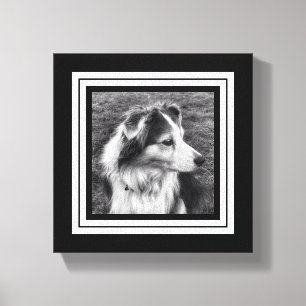 Svartvit Mobil Pic Mini Storlek Canvastryck