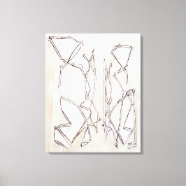 Svartvit Modern Abstrakt Art för Par Canvastryck