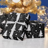 Svartvit modern jul