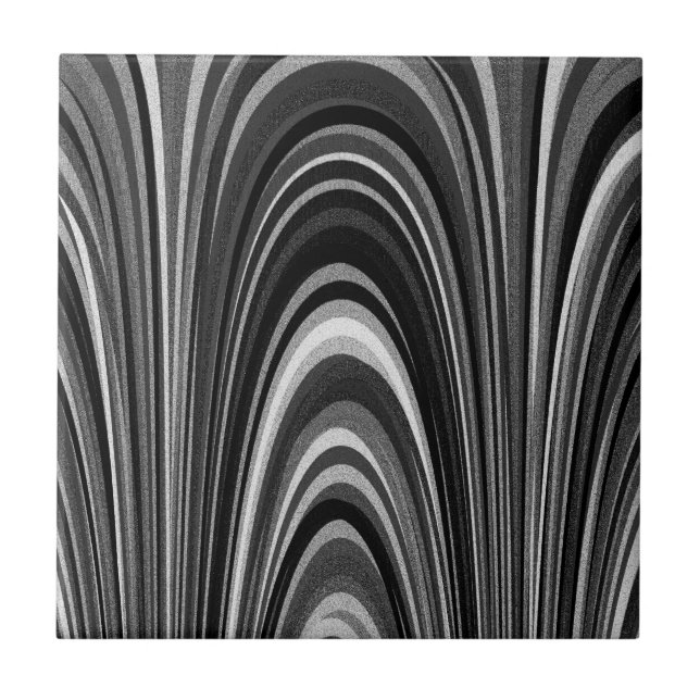 Svartvit modern kakelplatta (Framsidan)