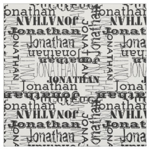 Svartvit modern känd Collage Tyg