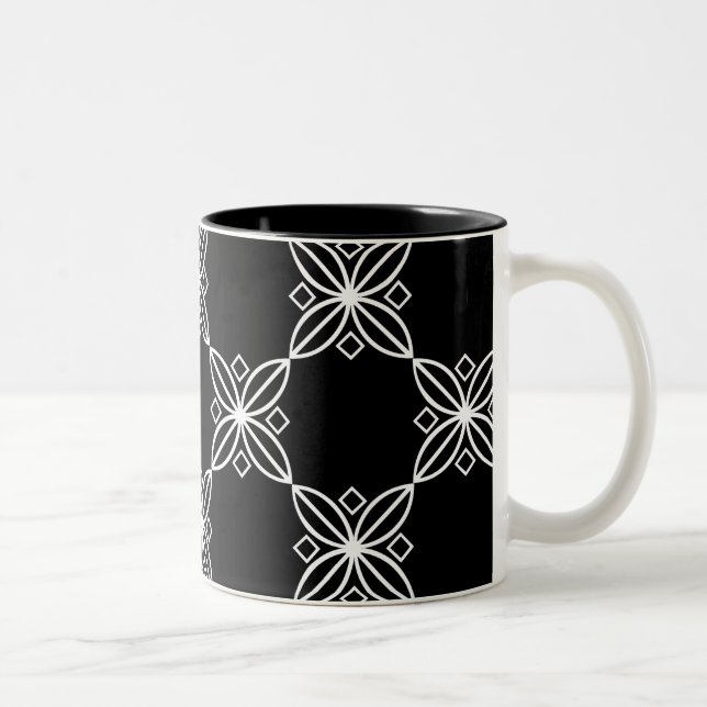 Svartvit modern konst Deco Mugg (Höger)