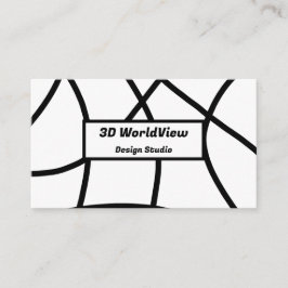 svartvit modern, minimal Abstrakt Visitkort