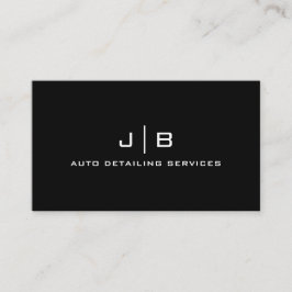 Svartvit, modern, minimal Professionell Visitkort