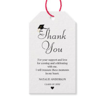 Svartvit, modern, minimal Tack Studenten