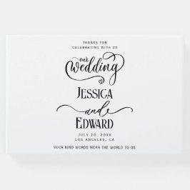 Svartvit, modern, modern, svart Elegant, grått min Gästböcker