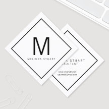 Svartvit modern Monogram