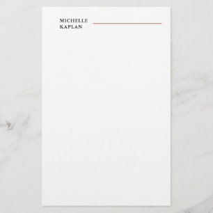 Svartvit modern Professionell-Exklusiv Brevpapper