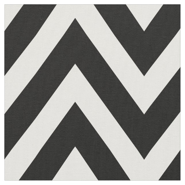 Svartvit, modern, stor  Chevron Tyg (Närbild)