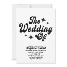 Svartvit Modern-Vintage, Bröllop