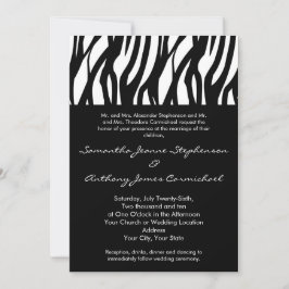 Svartvit modernist Rand Inbjudningar