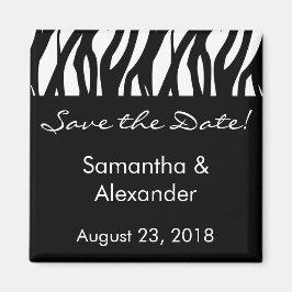 Svartvit modernist Rand Magnet