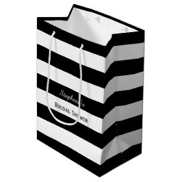 Svartvit Möhippa med stripe