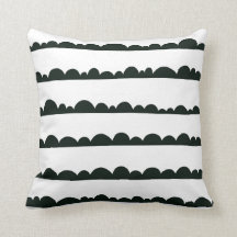 Svartvit moln Pillow