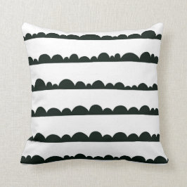 Svartvit moln Pillow Kudde