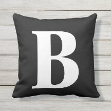 Svartvit monogram initial patient
