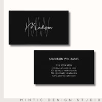 Svartvit monogram Logotyp, modern, minimalistisk