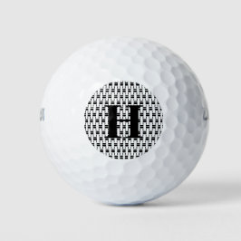 Svartvit monogram med enkel Elegant, inledande fet