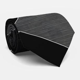 Svartvit monokrom Grått Diamond Weave Slips