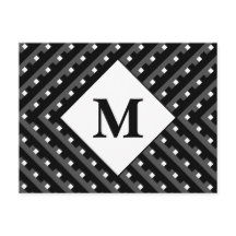 Svartvit mönster Monogram