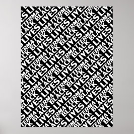 Svartvit mönster poster