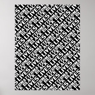 Svartvit mönster poster