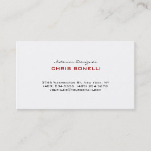 Svartvit Mörk Rött Trendig, Coola, Affärskort Visitkort