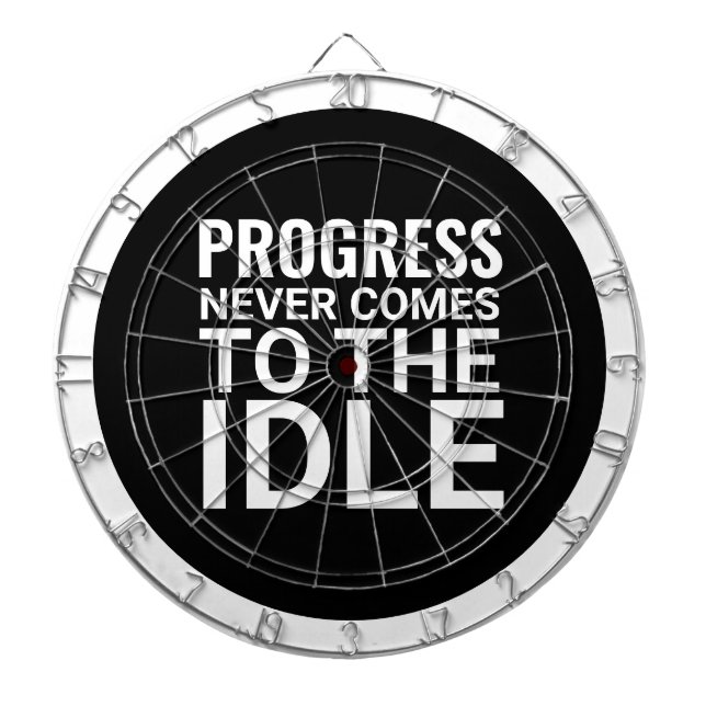 Svartvit motiv - inspirerande darttavla (Framsidan)