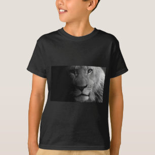 Svartvit Motiverande ledarskap Lejona Porträtt T Shirt