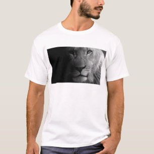 Svartvit Motiverande ledarskap Lejona Porträtt Tee Shirt