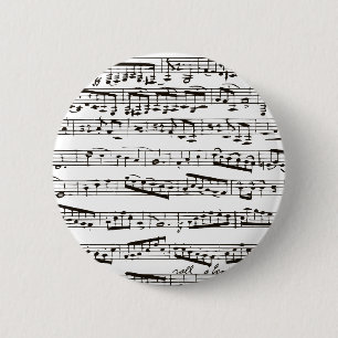 Svartvit musik noter knapp