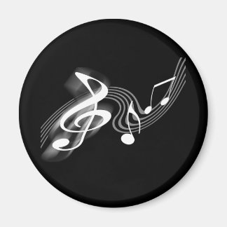 Svartvit musikalisk Magnet