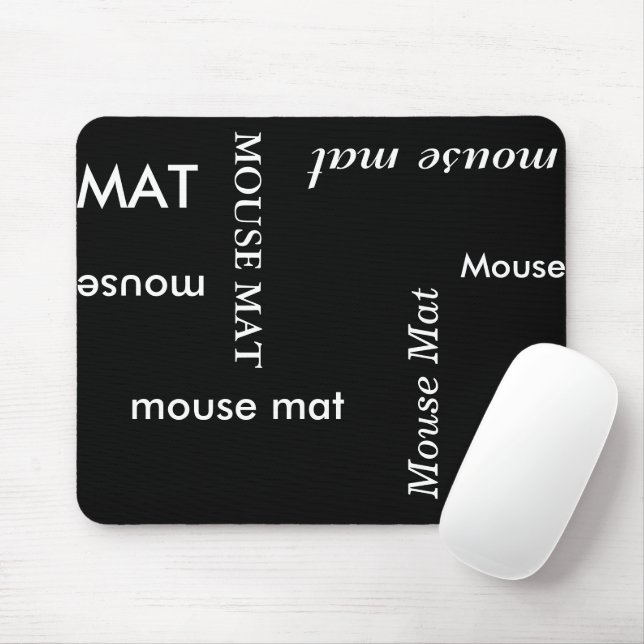 Svartvit Musmatta (Med mus)