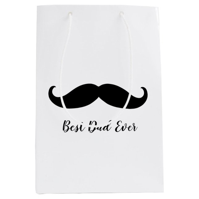 Svartvit mustache (Framsidan)