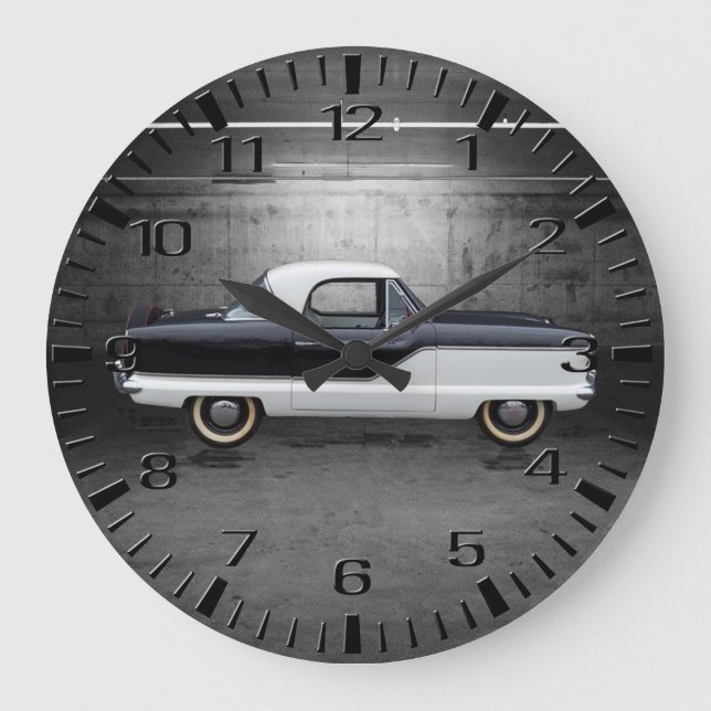Svartvit Nash-storstadt Stor Klocka (Framsida)