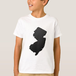 Svartvit new jersey kontur tee shirt