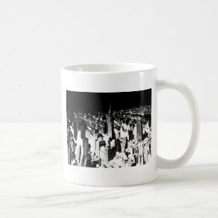 Svartvit New York Kaffemugg