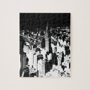 Svartvit New York Pussel