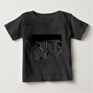 Svartvit New York Tee Shirt