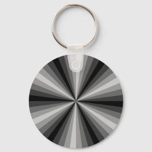Svartvit nyckelkedja för optisk Illusion Nyckelring