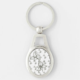 Svartvit Nyckelring