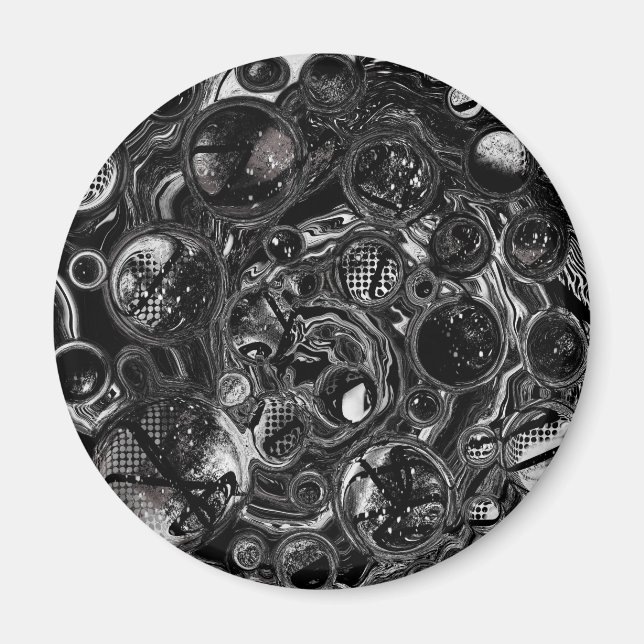 Svartvit oändlighet magnet (Framsidan)