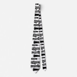 Svartvit Oboe Tie Slips