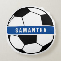 Svartvit och blå fotboll, sportmonogram