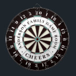 Svartvit och blå | Monogram för familjens spelrum Darttavla<br><div class="desc">Tittar du en unik gåva till far i ditt liv? I år ge honom en Far Day-gåva som kommer att spränga hans strumpor. Familjen namn är perfekt!!! Det är Far daggåvor som är perfekter för sportfantaster, men dessutom perfekter för pappor. En gåva som han kommer att uppskatta för en livstid!...</div>