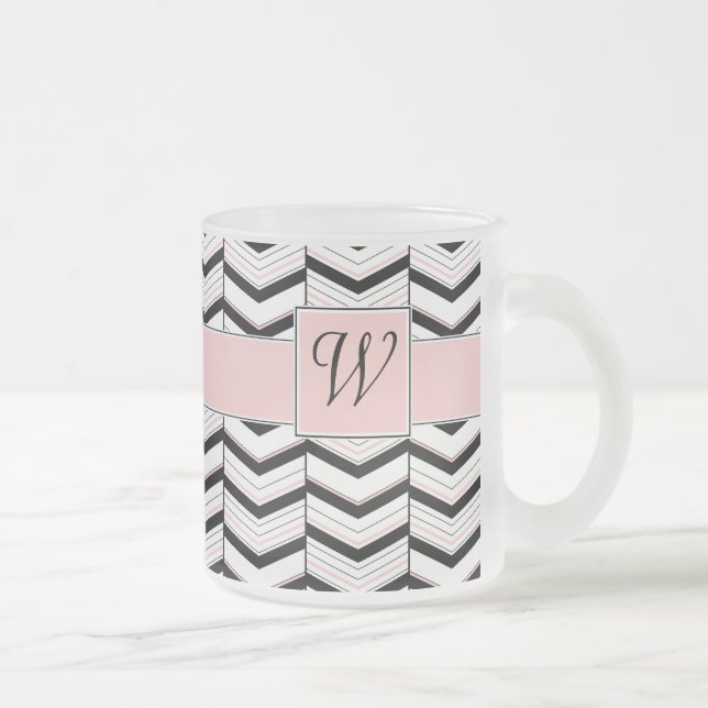 Svartvit och  Chevron Mugg (Höger)